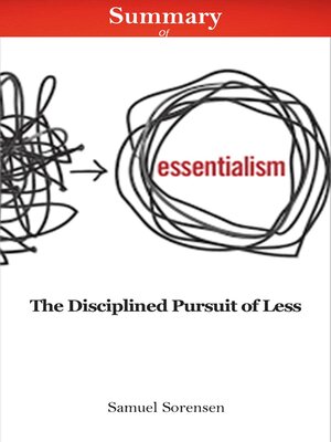 cover image of SUMMARY OF ESSENTIALISM by Greg McKeown